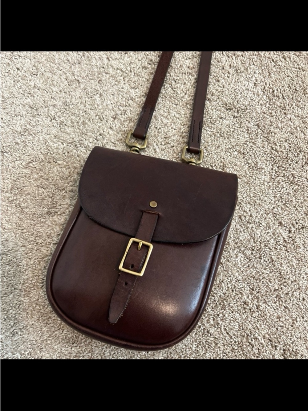 Tory Leather Vintage SANDWICH SLING BAG